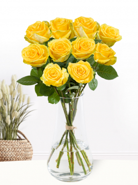 10 gele rozen - Good Times